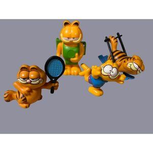 Garfield Toy Figures Lot of 4 Vintage Figures